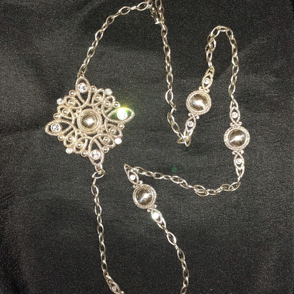 Brighton Swiss Belt size Small Silver Swarovski